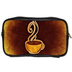 Coffee Drink Abstract Toiletries Bags 2-side by Simbadda