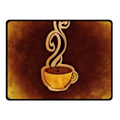 Coffee Drink Abstract Fleece Blanket (small) by Simbadda