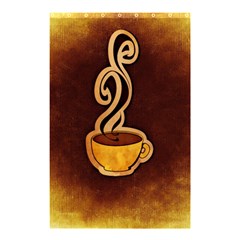 Coffee Drink Abstract Shower Curtain 48  X 72  (small)  by Simbadda