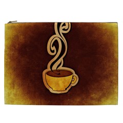 Coffee Drink Abstract Cosmetic Bag (xxl)  by Simbadda