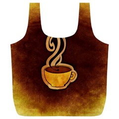 Coffee Drink Abstract Full Print Recycle Bags (l)  by Simbadda