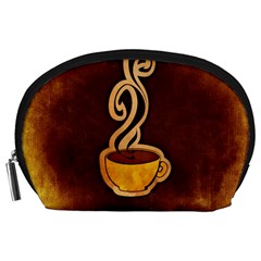 Coffee Drink Abstract Accessory Pouches (large)  by Simbadda