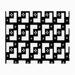 Abstract Pattern Background  Wallpaper In Black And White Shapes, Lines And Swirls Small Glasses Cloth by Simbadda