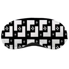 Abstract Pattern Background  Wallpaper In Black And White Shapes, Lines And Swirls Sleeping Masks by Simbadda