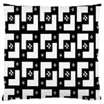 Abstract Pattern Background  Wallpaper In Black And White Shapes, Lines And Swirls Standard Flano Cushion Case (Two Sides) Front