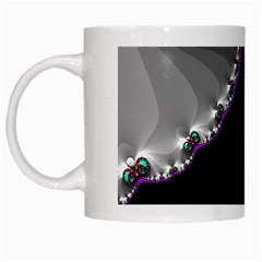 Fractal Background For Scrapbooking Or Other White Mugs by Simbadda