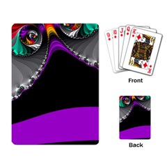 Fractal Background For Scrapbooking Or Other Playing Card by Simbadda