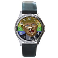 Donald Trump Round Metal Watch by Valentinaart