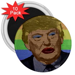 Donald Trump 3  Magnets (10 Pack)  by Valentinaart