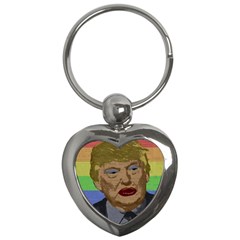 Donald Trump Key Chains (heart)  by Valentinaart