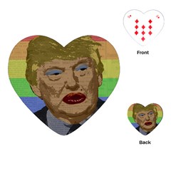 Donald Trump Playing Cards (heart)  by Valentinaart