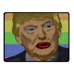 Donald Trump Fleece Blanket (small) by Valentinaart