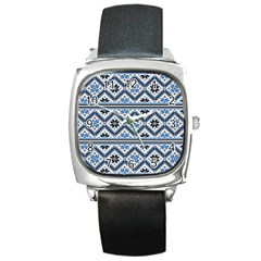 Folklore Square Metal Watch by Valentinaart