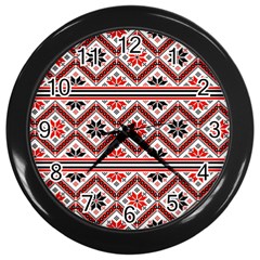 Folklore Wall Clocks (black) by Valentinaart