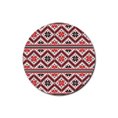 Folklore Rubber Round Coaster (4 Pack)  by Valentinaart