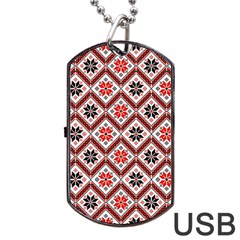 Folklore Dog Tag Usb Flash (one Side)