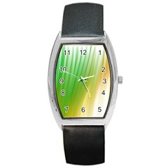 Folded Digitally Painted Abstract Paint Background Texture Barrel Style Metal Watch by Simbadda