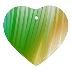 Folded Digitally Painted Abstract Paint Background Texture Heart Ornament (two Sides) by Simbadda