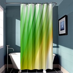 Folded Digitally Painted Abstract Paint Background Texture Shower Curtain 36  X 72  (stall)  by Simbadda