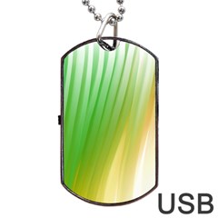 Folded Digitally Painted Abstract Paint Background Texture Dog Tag Usb Flash (two Sides) by Simbadda