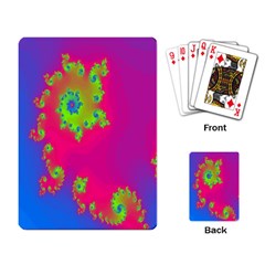 Digital Fractal Spiral Playing Card by Simbadda