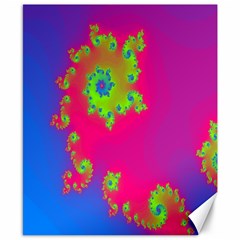 Digital Fractal Spiral Canvas 8  X 10  by Simbadda