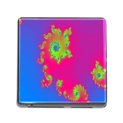 Digital Fractal Spiral Memory Card Reader (square) by Simbadda