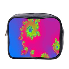 Digital Fractal Spiral Mini Toiletries Bag 2-side