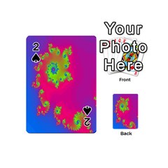 Digital Fractal Spiral Playing Cards 54 (mini)  by Simbadda