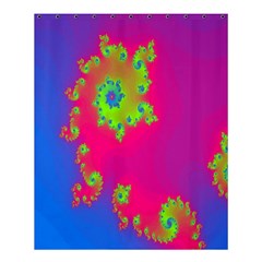 Digital Fractal Spiral Shower Curtain 60  X 72  (medium)  by Simbadda