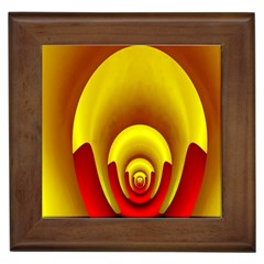 Red Gold Fractal Hypocycloid Framed Tiles by Simbadda