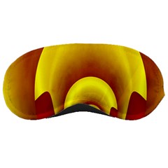 Red Gold Fractal Hypocycloid Sleeping Masks by Simbadda