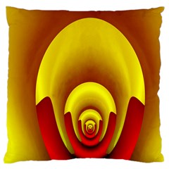 Red Gold Fractal Hypocycloid Standard Flano Cushion Case (one Side) by Simbadda