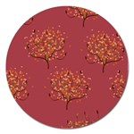 Beautiful Tree Background Pattern Magnet 5  (Round) Front