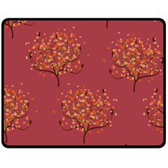 Beautiful Tree Background Pattern Fleece Blanket (medium)  by Simbadda