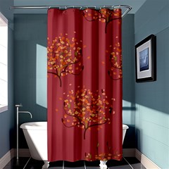 Beautiful Tree Background Pattern Shower Curtain 36  X 72  (stall)  by Simbadda