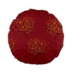 Beautiful Tree Background Pattern Standard 15  Premium Round Cushions