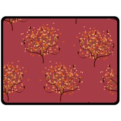 Beautiful Tree Background Pattern Double Sided Fleece Blanket (large)  by Simbadda