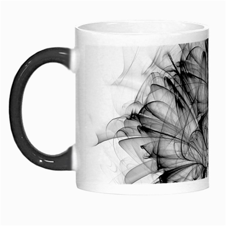 High Detailed Resembling A Flower Fractalblack Flower Morph Mugs