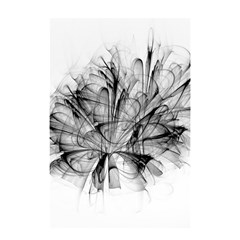 High Detailed Resembling A Flower Fractalblack Flower Shower Curtain 48  X 72  (small)  by Simbadda