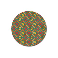 Folklore Magnet 3  (round) by Valentinaart