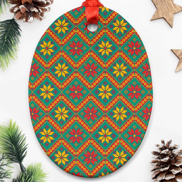 Folklore Oval Ornament (Two Sides)