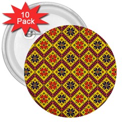 Folklore 3  Buttons (10 Pack)  by Valentinaart