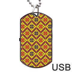 Folklore Dog Tag Usb Flash (two Sides) by Valentinaart