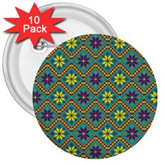 Folklore 3  Buttons (10 Pack)  by Valentinaart