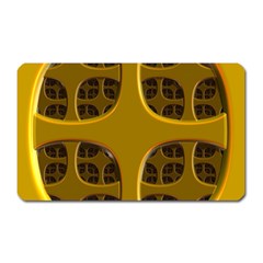 Golden Fractal Window Magnet (rectangular) by Simbadda