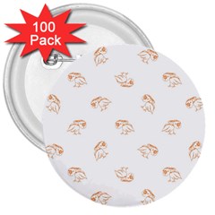 Birds Sketch Pattern 3  Buttons (100 Pack)  by dflcprints