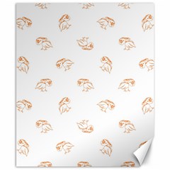 Birds Sketch Pattern Canvas 8  X 10  by dflcprints