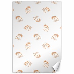 Birds Sketch Pattern Canvas 12  X 18   by dflcprints