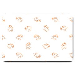 Birds Sketch Pattern Large Doormat  by dflcprints